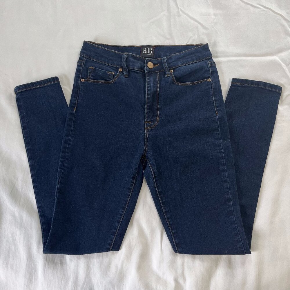 Urban Outfitters BDG Twig High Rise Dark Wash Denim Jeans | Size 27 - Picture 1 of 6